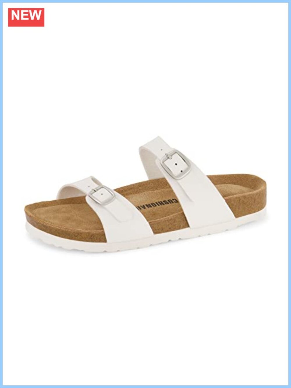 Cork Footbed Sandals with Adjustable Straps & Comfort